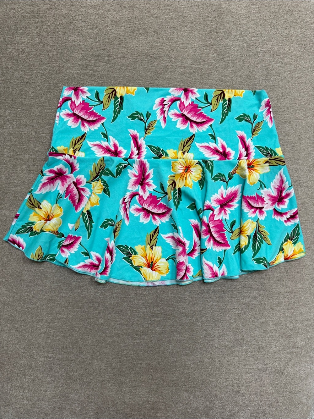 Victoria's Secret Turquoise Floral Swim Skirt